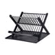 thumbnail image 2 of Estante Para Secar Platos, Vajilla Plegable Con Escurridor Para Cafetería, Restaurante, Hogar, Negro, 2 of 3
