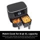 thumbnail image 4 of Air Fryer Ninja DZ201 Foodi, 8 cuartos de galón, 6 en 1, DualZone, gris, 4 of 9