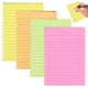 thumbnail image 1 of Compra anticipada de notas adhesivas rayadas de 4 x 6 pulgadas, 6 colores brillantes, 6 blocs, 45 hojas por bloc, 1 of 7
