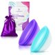 thumbnail image 1 of Set de discos menstruales Ecoblossom de silicona reutilizable con bolsa de almacenamiento, 1 of 7