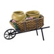 thumbnail image 3 of Creative Cart Flower Pot Do Old Durable Para Patio Al Aire Libre Adorno Maceta Amarilla, 3 of 5