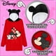 thumbnail image 3 of Manta Con Capucha Para Adolescentes Minnie Mickey Stitch Red, 3 of 3