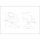thumbnail image 3 of Silla de acento Manhattan Comfort Bopper de piel sintética blanca, 3 of 6
