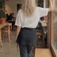 thumbnail image 5 of Jess de Meiko Faldas para Mujer Bailarina Transparente Cintura con Lazo Ribete de Satén Mini Falda Envolvente Negra M, 5 of 6