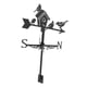 thumbnail image 3 of 3 Veleta de metal, Veleta de techo de hierro Indicador de dirección del viento Decoración de techo para decoraciones de césped de jardín de techo 35x75cm, 3 of 5