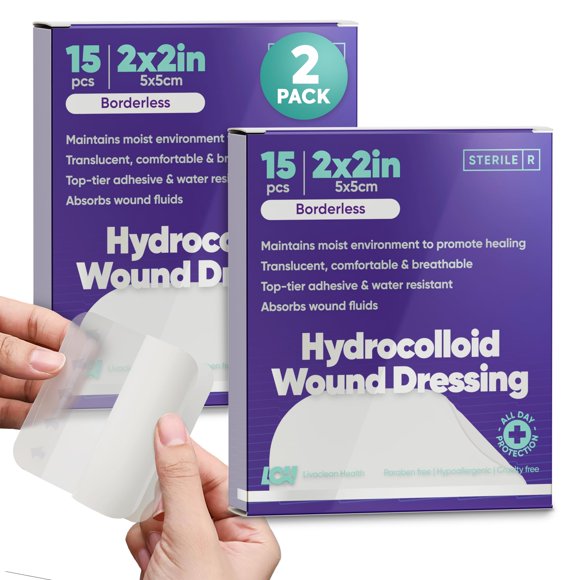 Apósito para heridas Livaclean Health 30 uds 5x5 cm estéril