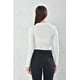 thumbnail image 3 of Poleron Mujer Crop Blanco Ajustado Talla S, 3 of 3