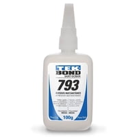 Adhesivo Instantaneo 793 Viscosidad Media 100Grs Punta Antientupimiento - Tekbond