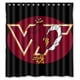 thumbnail image 1 of Cortina de ducha de los Virginia Tech Vt Hokies, juego de cortina de baño con ganchos, tamaño 66 x 72 pulgadas, 1 of 3