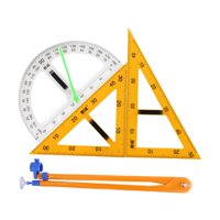 Bothyi - 4 Uds. Grandes Reglas De Geometría Matemática Brújula Pizarra Profesores Pizarra Blanca