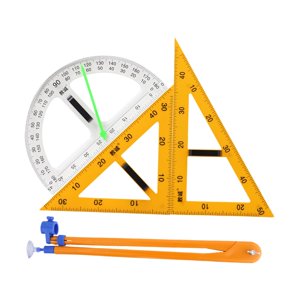 Bothyi - 4 Uds. Grandes Reglas De Geometría Matemática Brújula Pizarra Profesores Pizarra Blanca