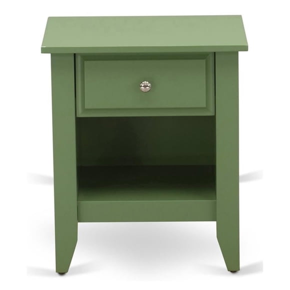 Mesa de Noche East West Furniture GA-12-ET Gallatin Verde Trébol