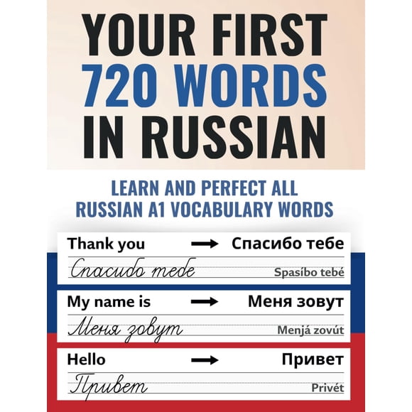 Your first 720 words in Russian | Learn and perfect the most important Russian words as a beginner in just a few weeks | Achieve the Russian A1 level as easily as possible (The Russian Learning Guide)