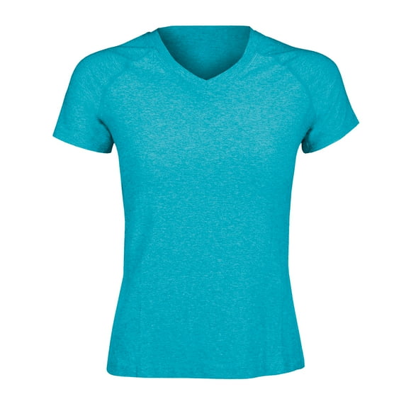 Polera Dry Fit Manga Corta Deportiva Cuello V Mujer