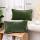 thumbnail image 2 of Xiao Hua Fundas de almohada, 2 unidades, color verde, para sofá - Protectores de almohada de 30*50 cm con cremallera, tamaño estándar, poliéster, para decoración del hogar., 2 of 3