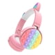 thumbnail image 3 of Bonitos Auriculares Para Juegos, Almohadillas Cómodas Para Los Oídos, Auriculares Para PC, Computadora, Rosa, 3 of 5
