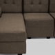 thumbnail image 5 of Seccional Boxter Xl Izq Tela Chocolate, 5 of 7