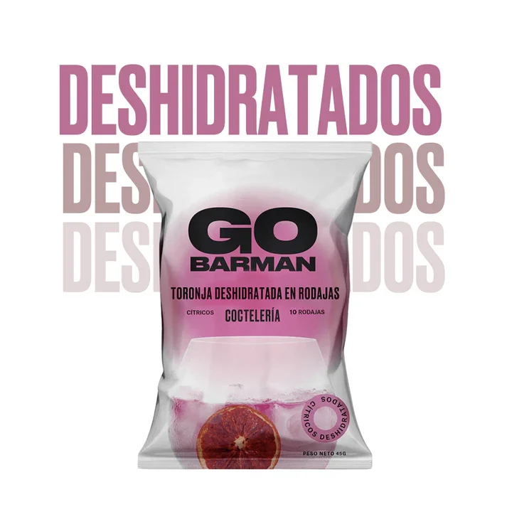 Toronja Deshidratada En Rodajas Bolsa 45 g Go Barman