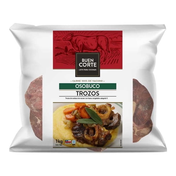 Carne de Vacuno Osobuco Congelado, 1 Kg