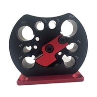 Magideal - 8 Agujeros Ajustables Fabricantes De Túnicas Kit De Plantilla De Perforación Eléctrica Fresa De Tacón De Tacón De Espiga Para Ingenieros Trabajadores