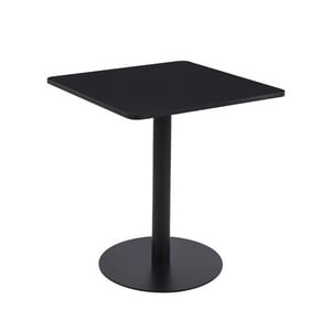 Habita2 Chile - Mesa 70X70 Tubo Mdf Cuadrada Negra