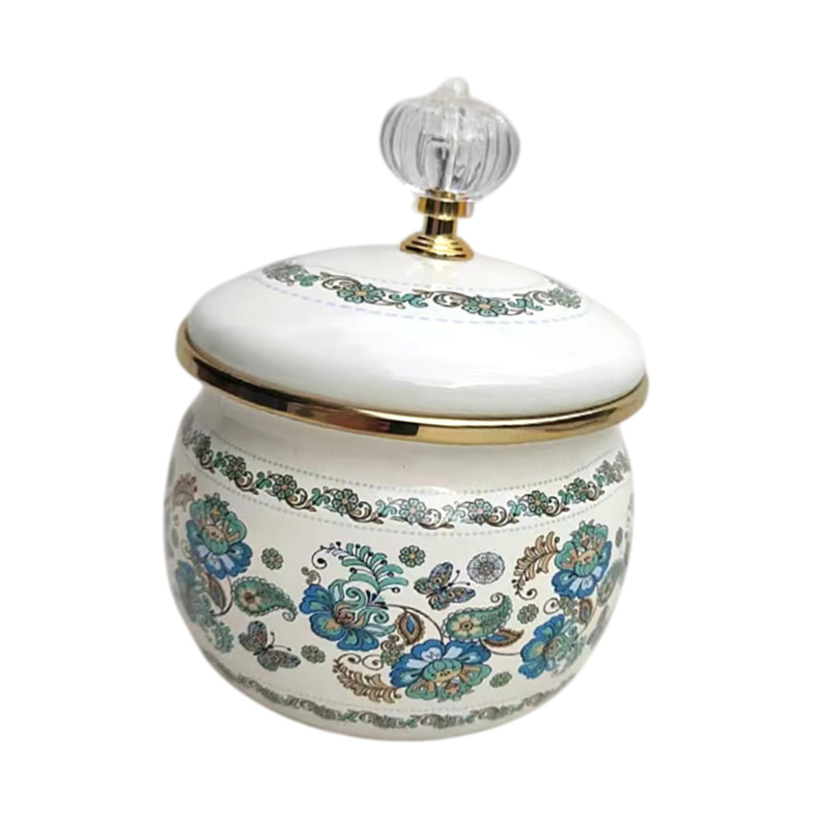 Magideal - Concha De Azúcar, Recipiente De Rodamiento De Forro De Cocina Con Tapa Hermética, Vidrio De Almacenamiento De Té De Contenedor De Azúcar Para Cafeterí Blanco