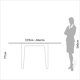 thumbnail image 5 of Juego Comedor Tm70 Plegable + 4 Sillas Castaño - Café, 5 of 6