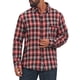thumbnail image 5 of Camisa de Cuadros de Hombre INSPIRE CHIC Manga Larga con Botones Camisas Casuales Vintage Ligeras XL Rojo, 5 of 6
