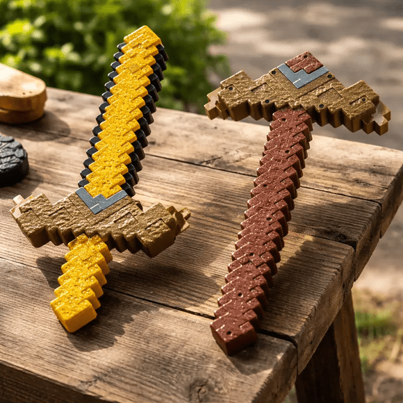 Minecraft Juguete Espada Pico Transformable Versión Inventor