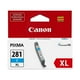 thumbnail image 1 of Depósito de tinta Canon CLI-281XL CYAN compatible con TR7520, TR8520, TR, 1 of 3