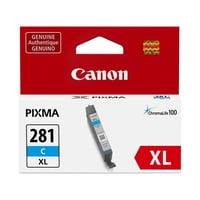 Depósito De Tinta Canon Cli-281Xl Cyan Compatible Con Tr7520, Tr8520, Tr