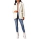 thumbnail image 2 of INSPIRE CHIC Abrigo de Piel Sintética para Mujer Moda Invierno Chaqueta Abierta Solapa de Muesca Manga Larga Abrigo Esponjoso M Beige, 2 of 6