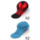 thumbnail image 3 of 4x Premium Cycling Gel Pad Shorts Transpirables Pantalones Mujeres Bike Cushion Riders Azul, 3 of 3