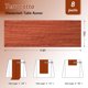thumbnail image 2 of Camino de Mesa Fixwal 35x120 in Terracota de Poliéster Plisado, 2 of 3