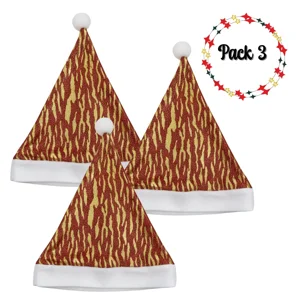 Genérico - Pack 3 Gorros Viejo Pascuero Premium Navidad Festividad Diseños Varios