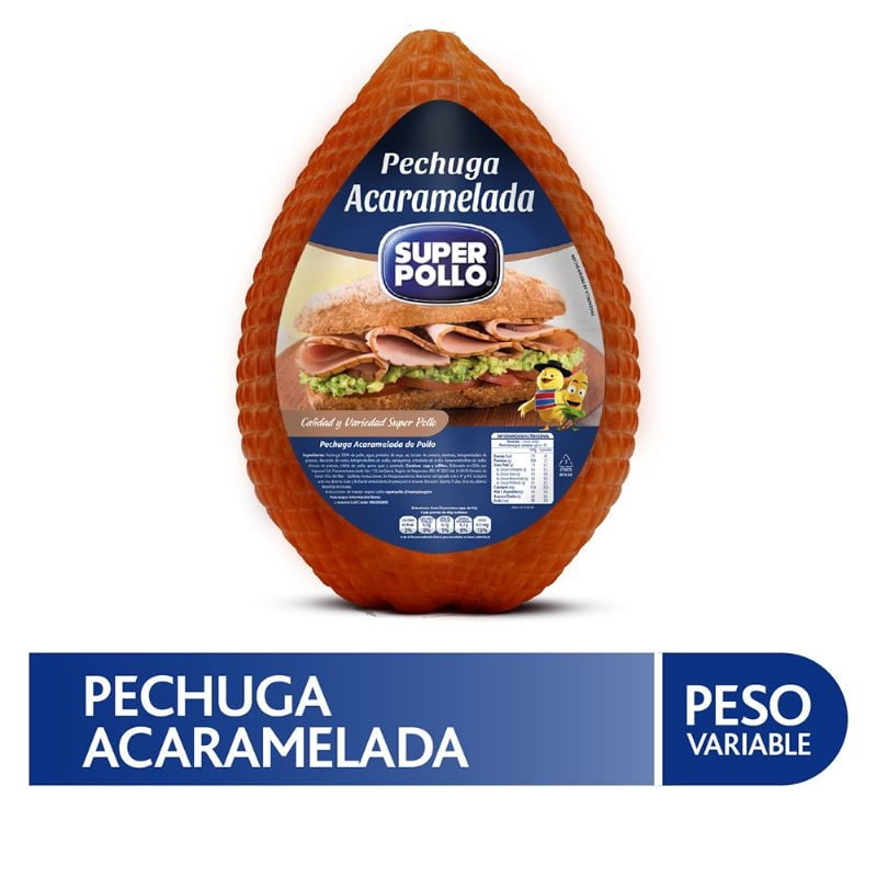 Pechuga De Pollo Acaramelada Granel 250 g Super Pollo