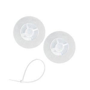 Bothyi - Adhesivo Transparente Sin Taladro Muebles Anclajes De Pared Correas Para Estantería Cómoda