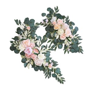 Magideal - Boda De Simulación, Arco , Arreglo Floral, Guirnaldas De Boda Para Fiesta De , , Recepción, Decoración D , Rosado