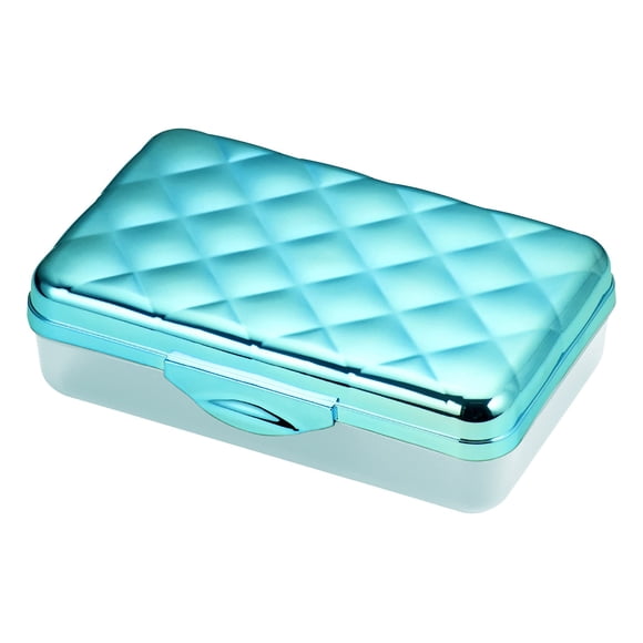 Estuche para lápices It’s Academic metálico azul con tapa acolchada