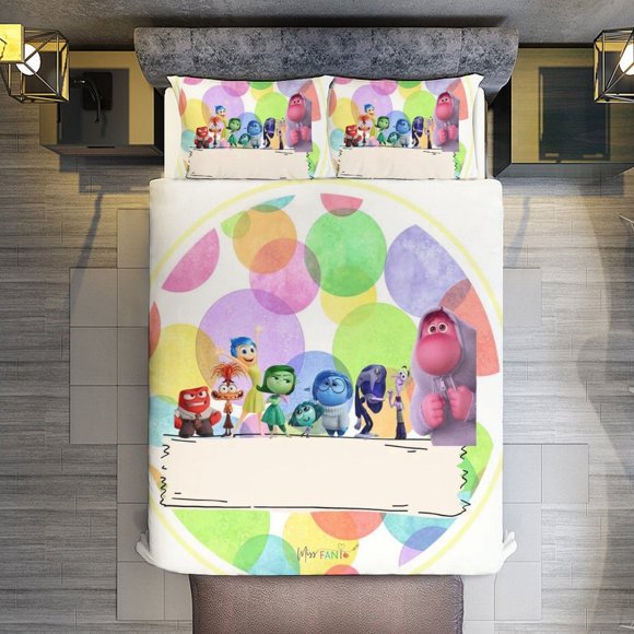 3 Piece Bedding SetColor bubbles Inside OutComforter Set for Kids Boys Teen Tween 3D Lightweight Microfiber Bedding Sets