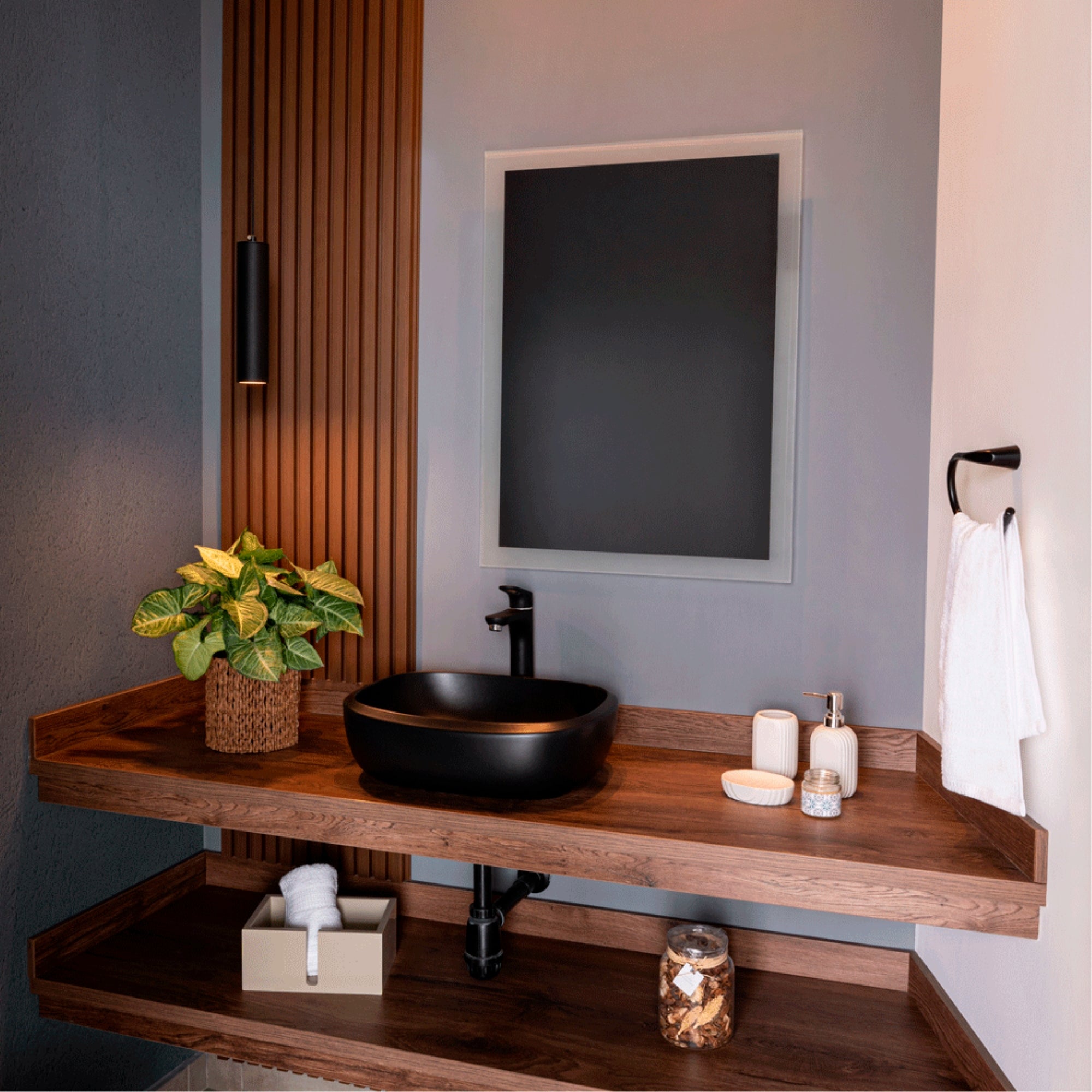 Tuhome - Espejo Catania 80X60 Cm Rectangular