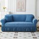 thumbnail image 1 of suxuMhao Funda de Sofá Estilo Falda para Sofá, Fundas Elásticas para Sofá Lavables, Antideslizante Resistente a los Arañazos Funda para Sofá de 2 Plazas, Fundas Tamaño Loveseat Se Ajustan a 57-72.83, 1 of 5