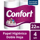 thumbnail image 2 of Papel Higiénico Confort Doble Hoja 4 Unidades De 22 M, 2 of 2
