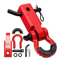 Magideal - Kits De Remolque Con Receptor De Enganche De Grillete, Accesorios De Fácil Uso, Bloque Portátil, Piezas De Repuesto Con Enganche De Remolque Para Rojo