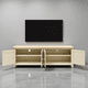 thumbnail image 3 of Mueble de TV Minimalista Rack de Madera con 4 Puertas - Beige - 150x40x65 cm, 3 of 3