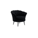 thumbnail image 1 of Sillon 1 Cuerpo Terciopelo Shell Black Negro, 1 of 2