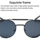 thumbnail image 4 of Gafas de sol Steampunk para hombre y mujer, con protección lateral, redondas, estilo vintage Steampunk, 4 of 8