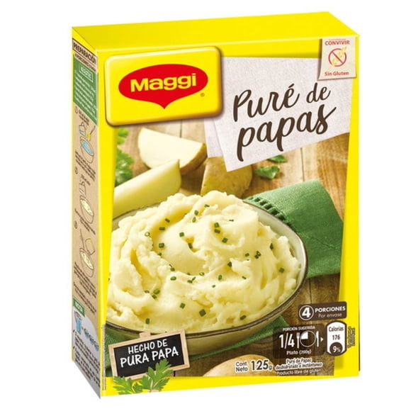 Puré de Papas Instantáneo Caja, 93 g