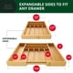 thumbnail image 2 of Organizador de cajones de cocina Royal Craft Wood Bamboo con 9 ranuras, 2 of 9