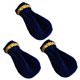 thumbnail image 2 of 3pieces pleuche piano sustain pedal cover protector de la manga del pie pad azul, 2 of 5